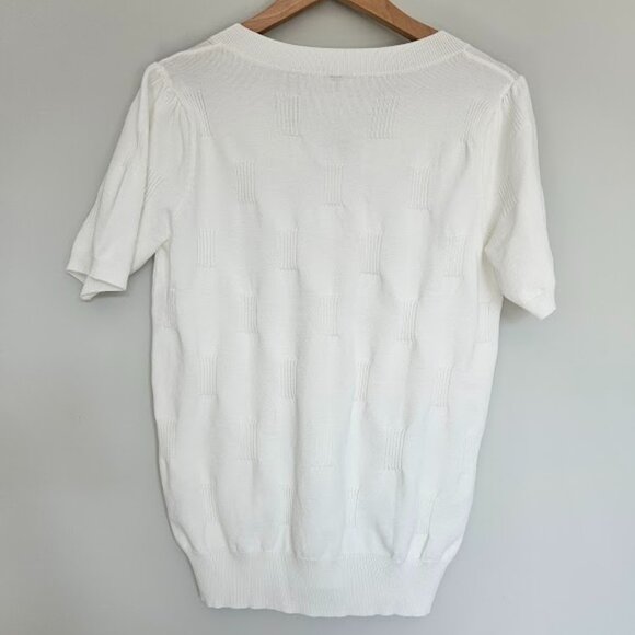 Women's Knitted Short Sleeved Shirt - Large - Picture 2 of 9